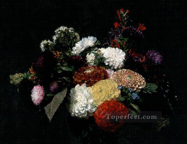 Dahlias 1873 flower painter Henri Fantin Latour Oil Paintings